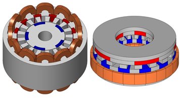 Magnetic-geared motors