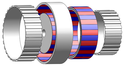 Magnetic gears with variable gear ratio